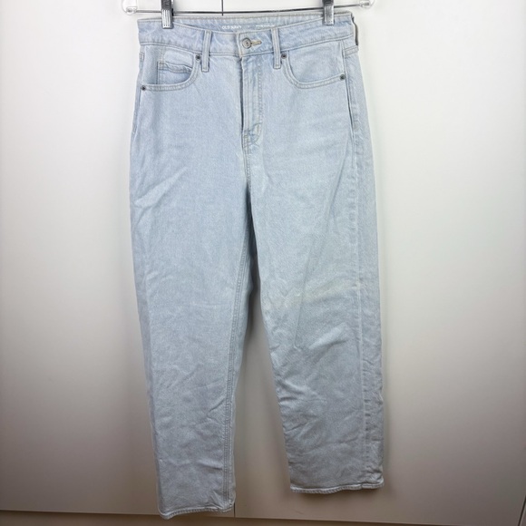 3 FOR $10 Old Navy Sky Hi Wide Leg Jean Light Wash Blue Size 2 - Picture 1 of 8